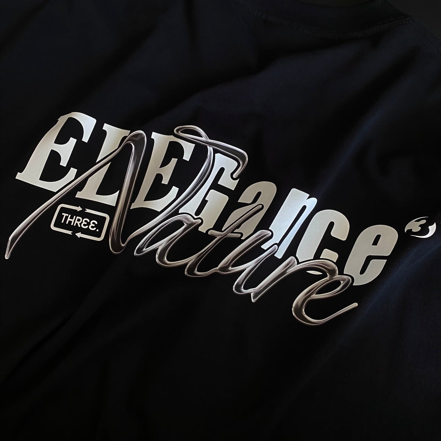 SMT02: ELEGANCEz Silver Metalic Tee