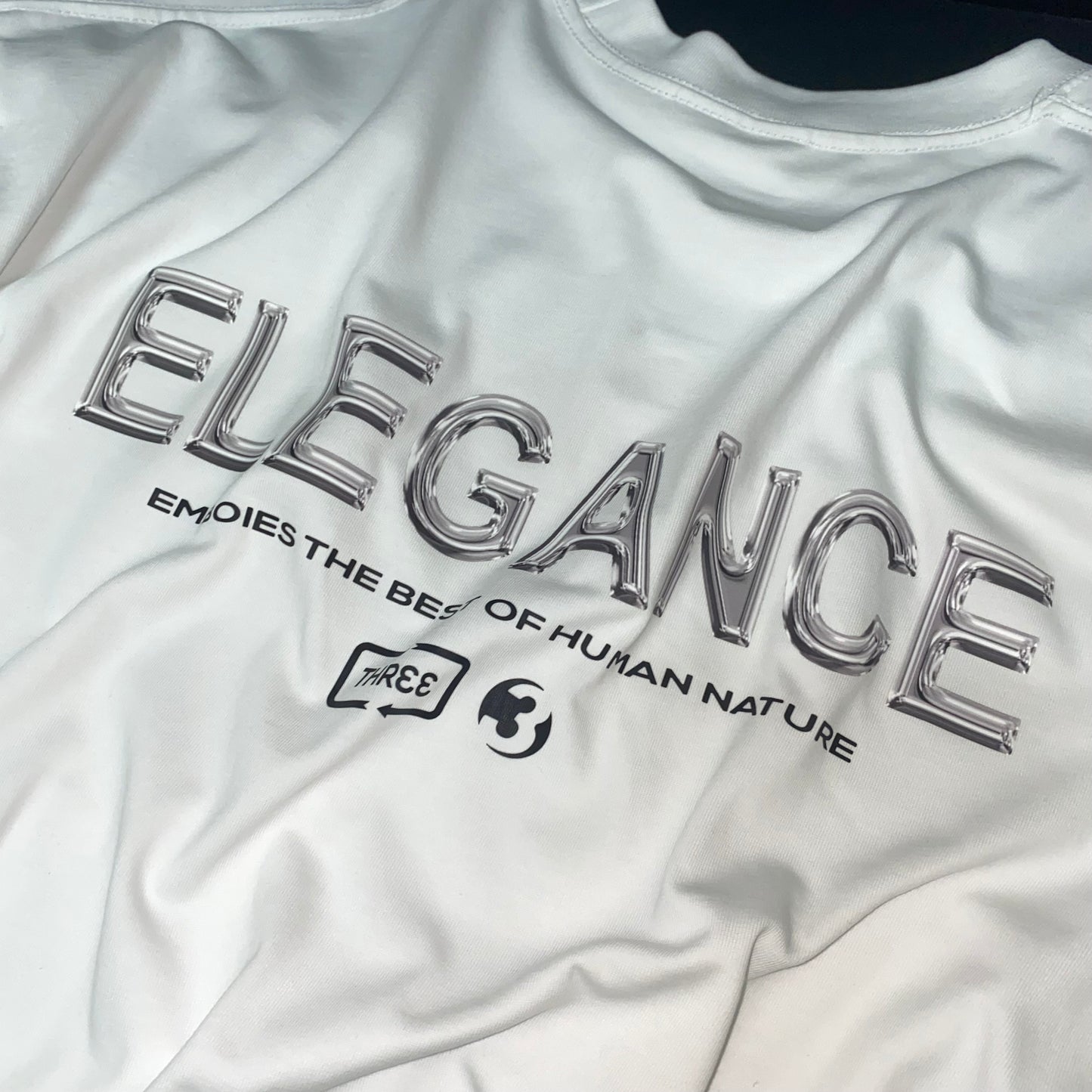 SMT01: ELEGANCEz Silver Metalic Tee