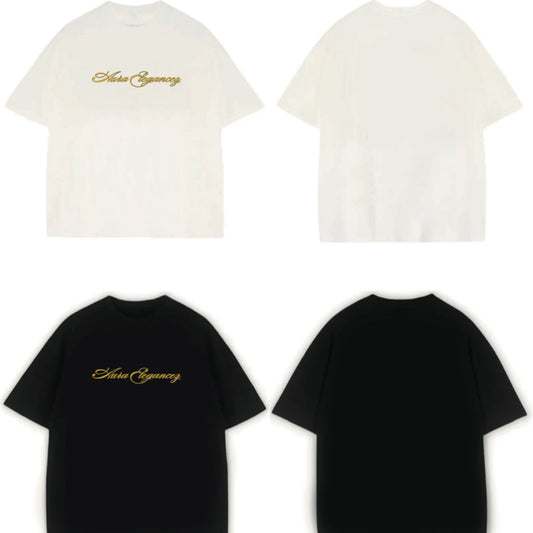 AREG-1 THE NEW LOGO FONT 260GSM 100%COTTON OVERSIZED URBAN TEE